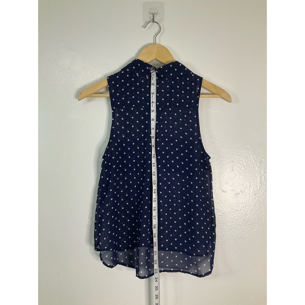 Size Small Papaya Sheer Polka Dot Tank - Picture 4 of 5
